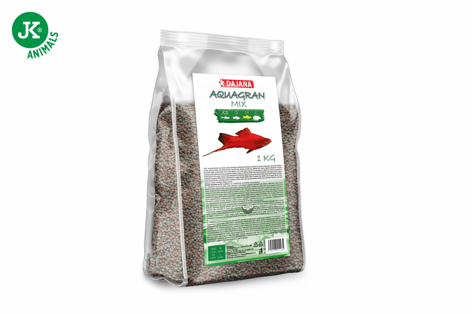 Dajana Aquagran Mix, granule – krmivo, velikost M, 1 kg