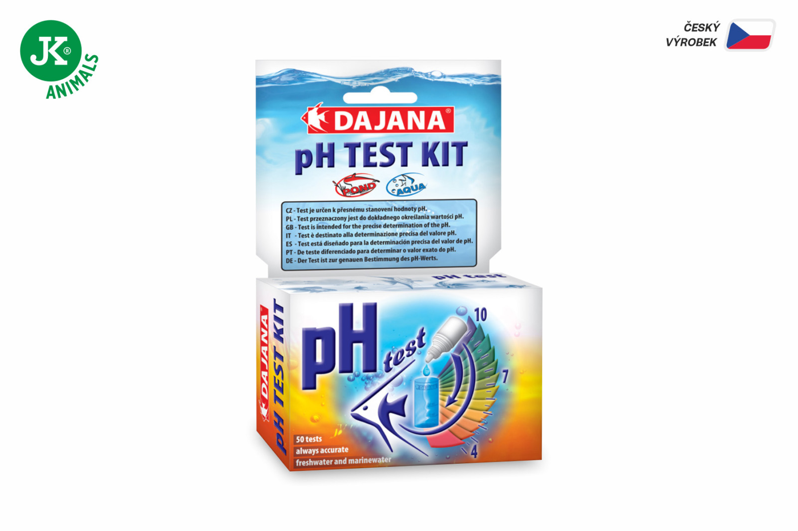 Dajana pH Test Kit, akvarijní test stanovení hodnoty pH