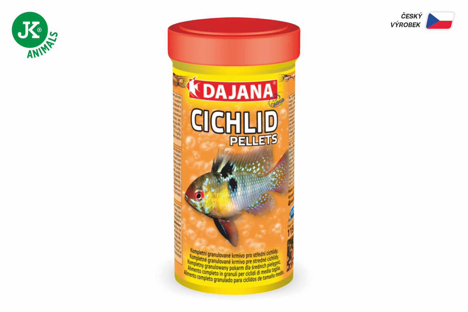 Dajana Cichlid Pellets, granule (3 mm) – krmivo, 1 l