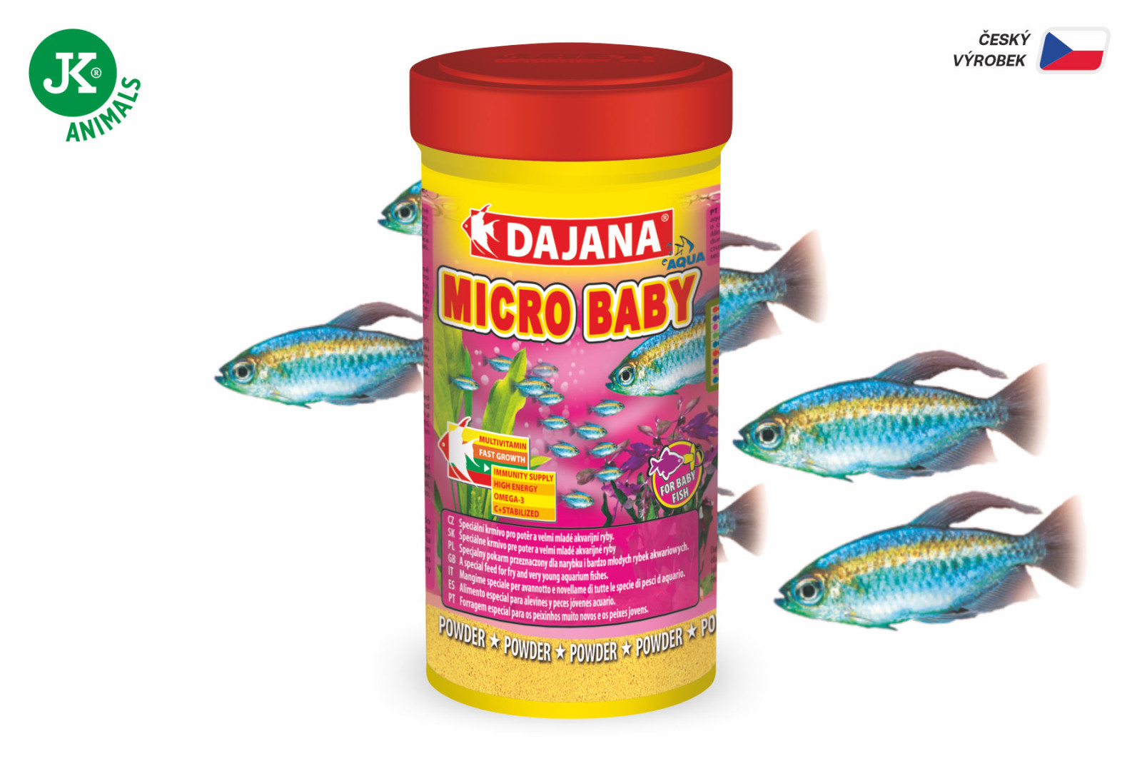 Dajana Micro Baby, jemný prášek – krmivo, 100 ml