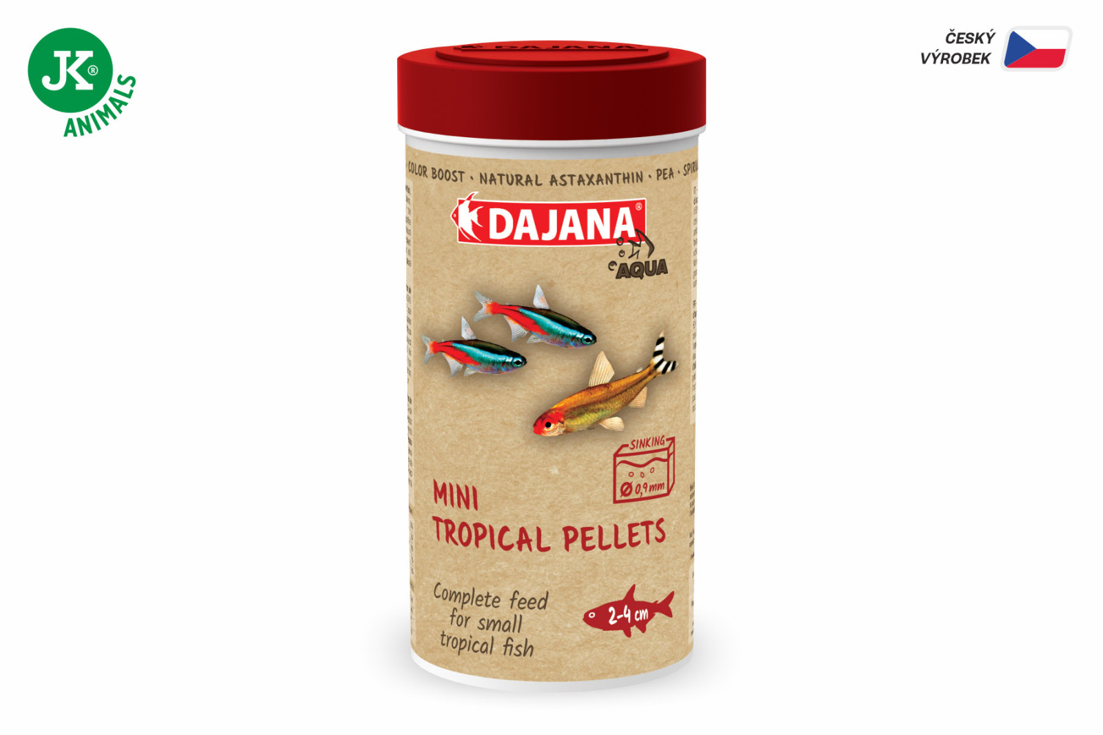 Dajana Mini Tropical Pellets, pelety – krmivo, 100 ml