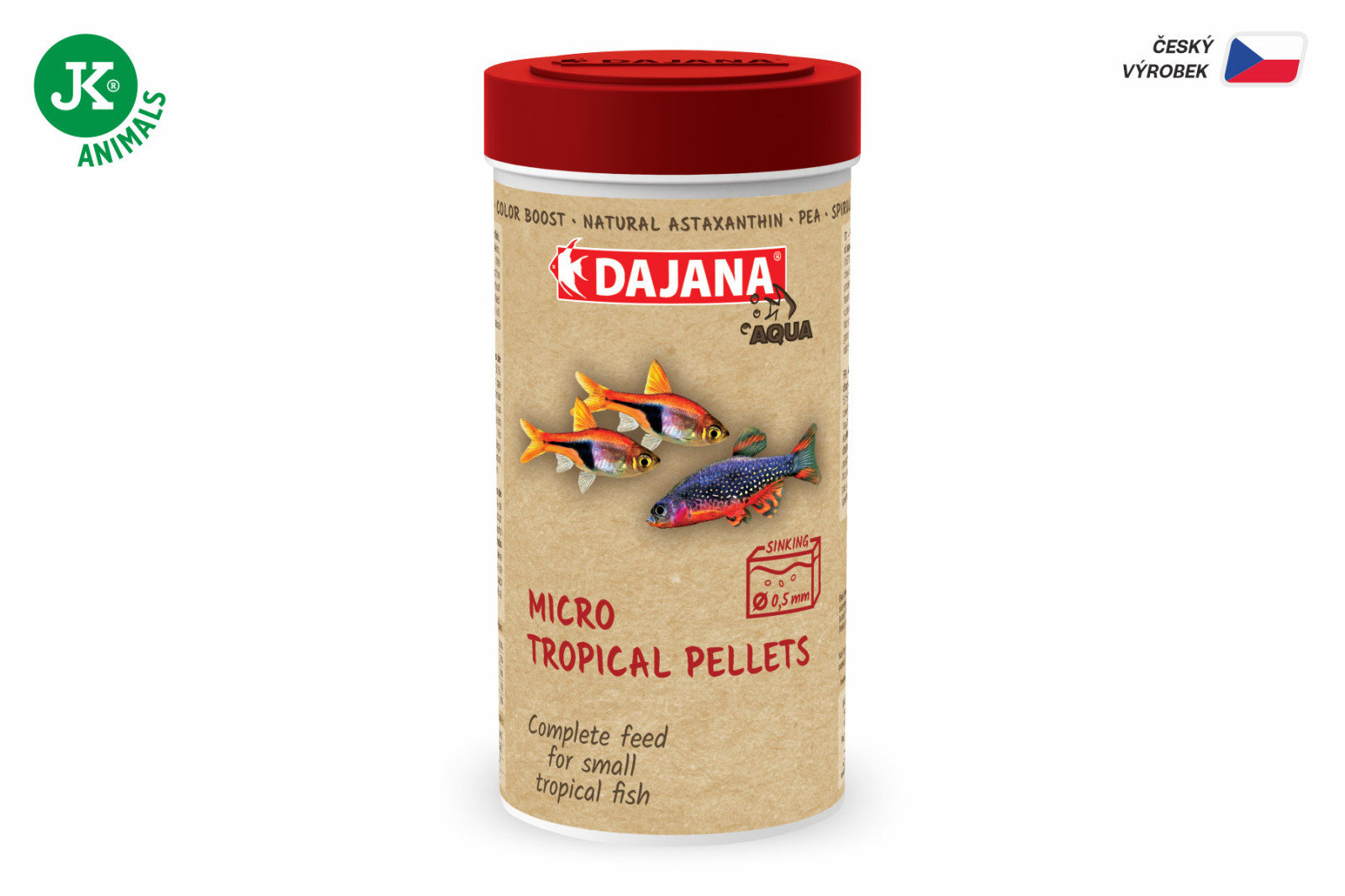 Dajana Micro Tropical Pellets, pelety – krmivo, 250 ml