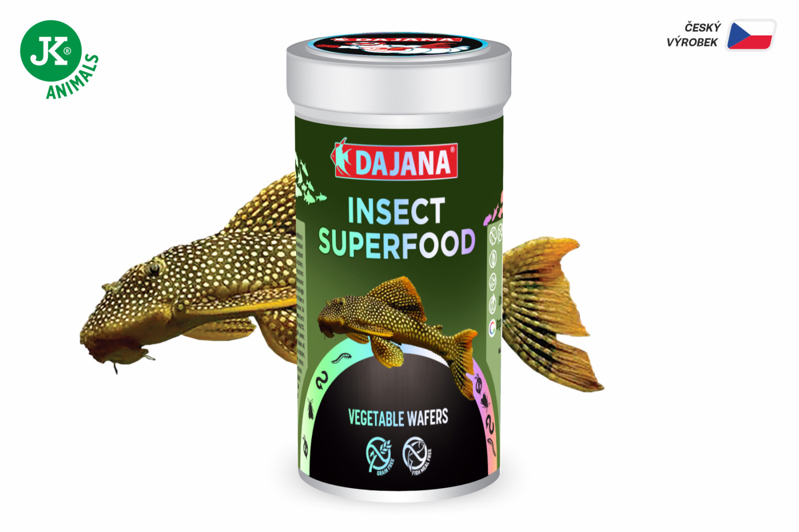 Dajana ISF Vegetable Wafers, tablety – krmivo, 100 ml (insect superfood)