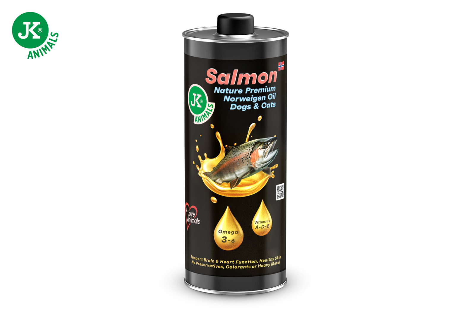 1 l, JK ANIMALS Nature Premium Norweigen Salmon Oil