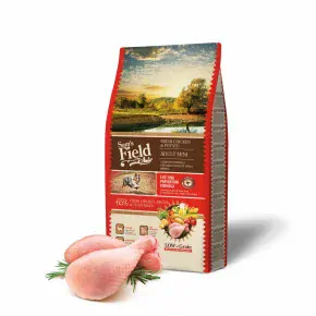Sam's Field Low Grain Adult Mini Chicken & Potato, superprémiové granule pro dospělé psy všech mini a malých plemen, 8 kg (Sams Field bez pšenice)