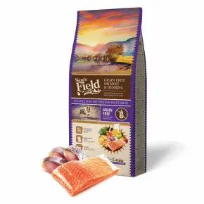 Sam's Field Grain Free Salmon & Herring, superprémiové granule pro psy všech velikostí a plemen, 13 kg (Sams Field bez obilovin)