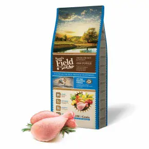 Sam's Field Low Grain 4300 Power Chicken & Potato, superprémiové granule pro dospělé psy s vysokými nároky na výdej energie, 13 kg (Sams Field bez bez pšenice)
