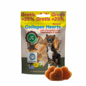 Kolagenová srdíčka s kořenem pampelišky, heřmánkem a inulinem, +25 % Gratis, 100 g