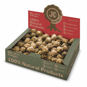 Kulička natural s plícemi, cca 84 ks v boxu (přírodní pamlsek)