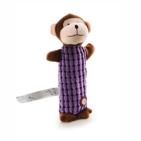 Plyšová opička Long, 28 cm, dlouhá plyšová pískací hračka pro psy
