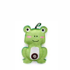 Žába, pískací hračka z pevné textilní látky, 17 cm