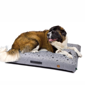 Matrace Bono Grey Lux XXL, šedá, 136 cm, vysoká matrace pro psy