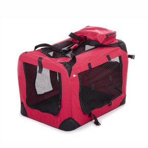 Přepravní plátěný box M, střední, skládací box pro malé a střední psy