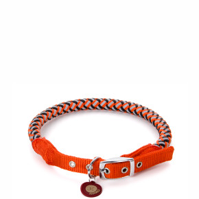 Provazový obojek Comfort oranžový