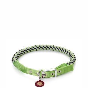 Provazový obojek Comfort zelený