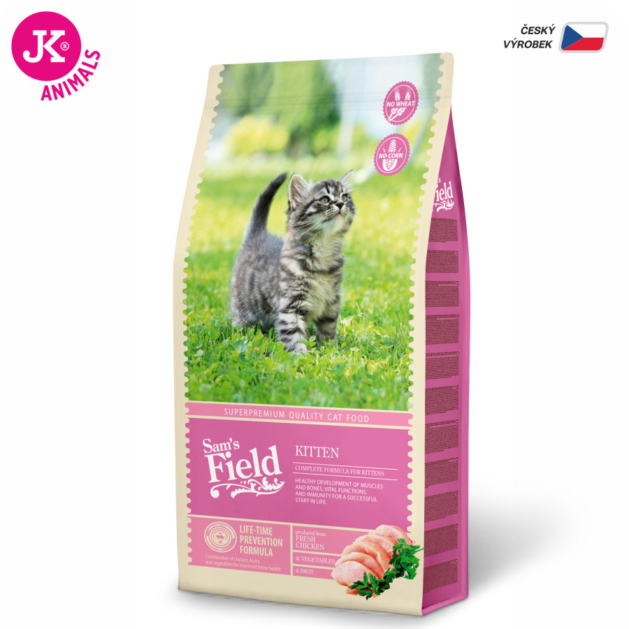Sams Field Cat Kitten, superprémiové granule 7,5 kg (Sam's Field)