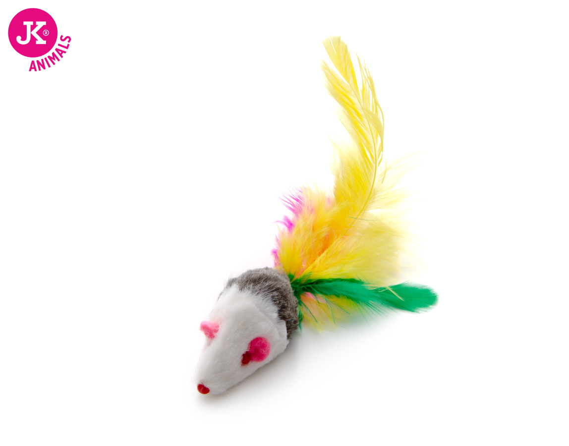 Malé myšky s peřím, chlupatá hračka