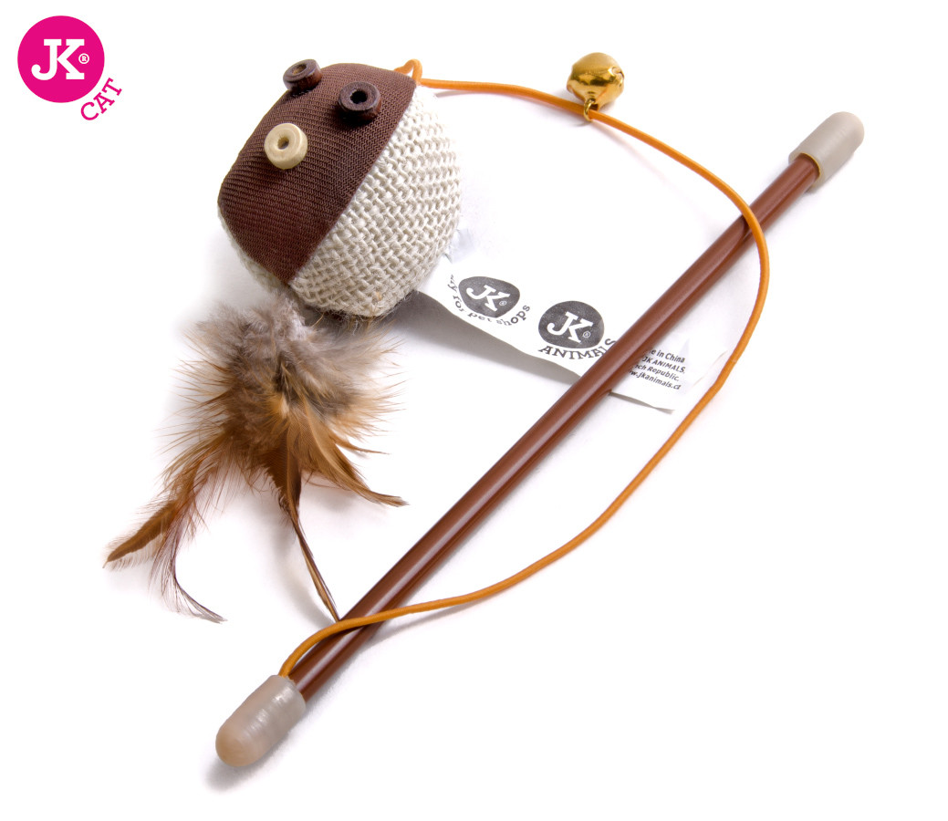 Balónek na prutě s catnipem (šantou), hračka