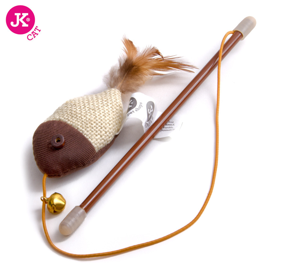 Ryba na prutě s catnipem (šantou), hračka