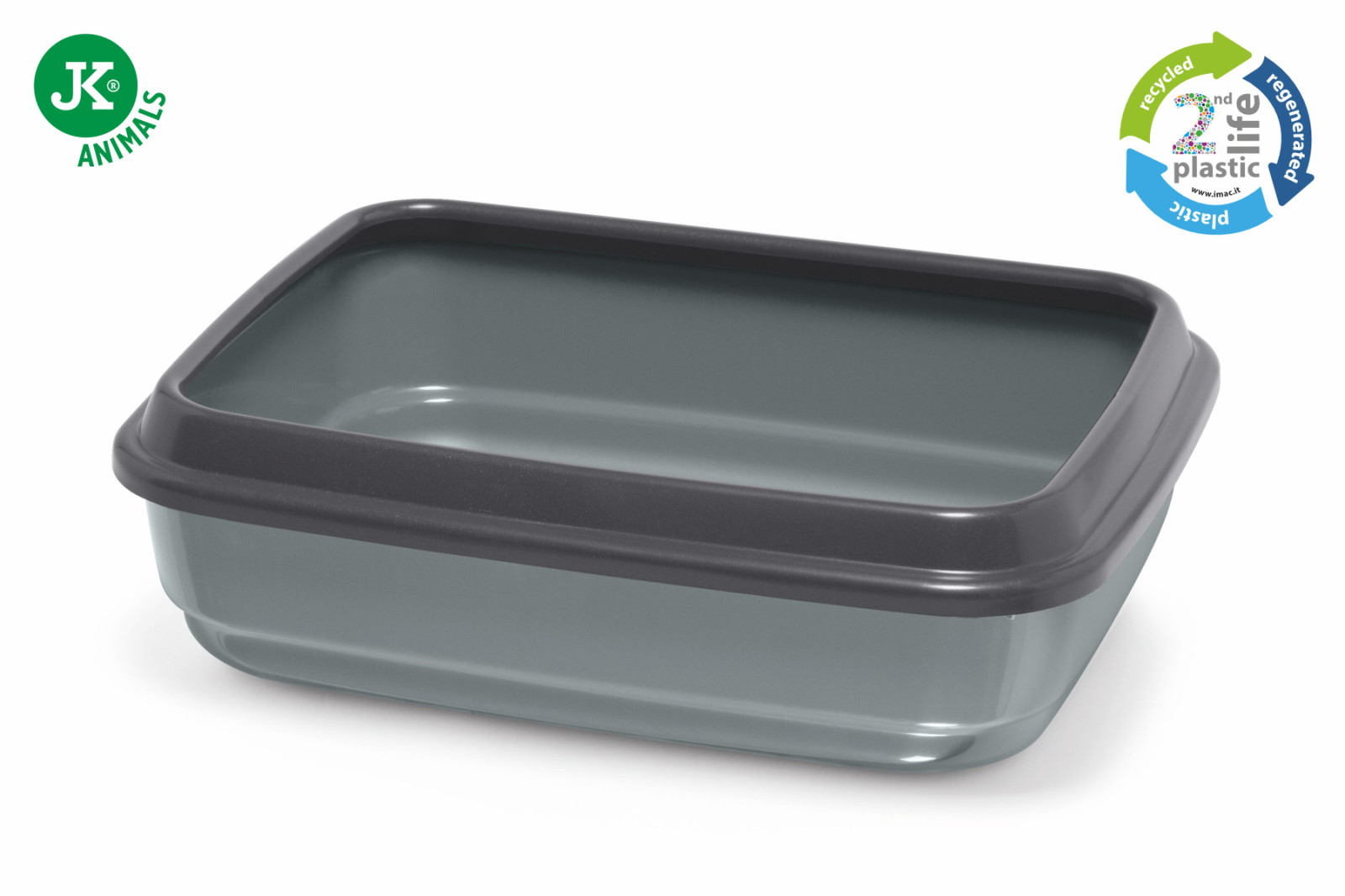 Plastová toaleta Imac Jerry 2nd life, 50×40×14 cm, šedá