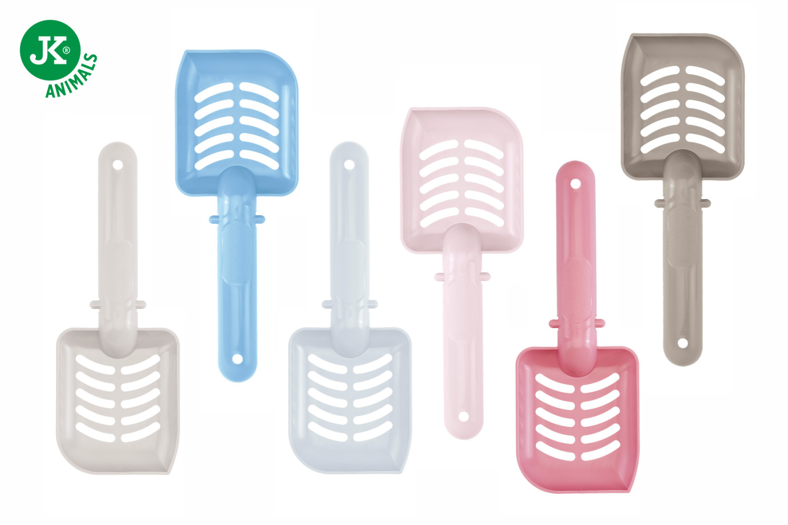 Plastová lopatka pro kočičí toalety Imac, mix barev