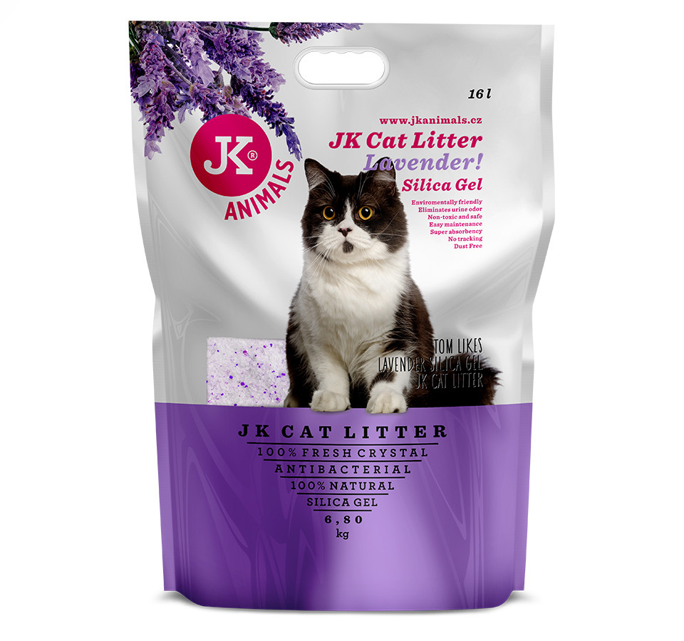 Litter Silica gel - lavender, kočkolit 16 l