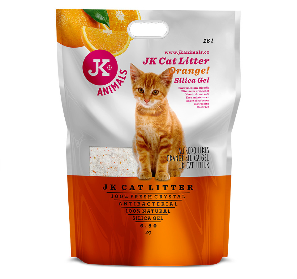 Litter Silica gel - orange, kočkolit 16 l