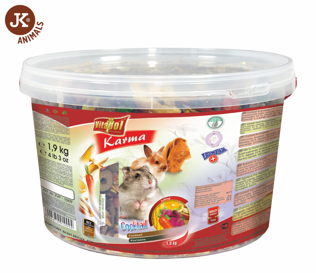 Vitapol - vědro, hlodavec, koktejl, 1 900 g/3 l