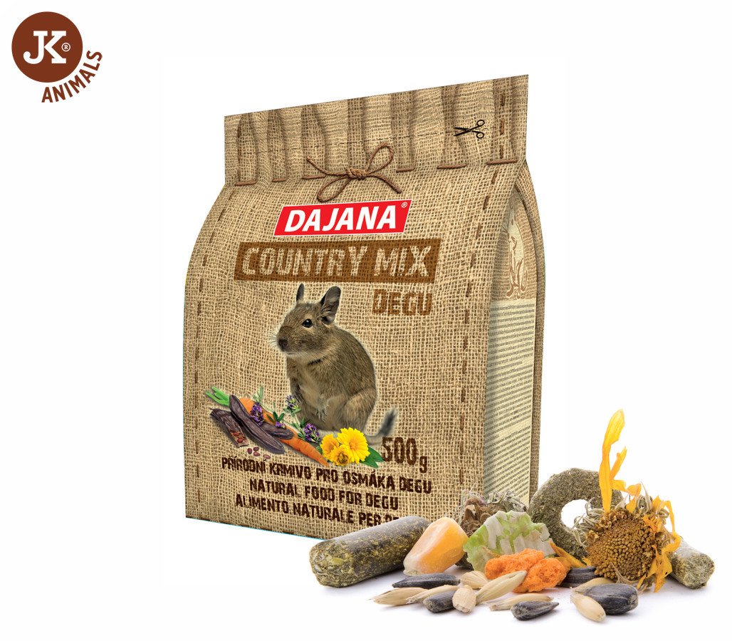 Dajana – COUNTRY MIX, Osmák Degu 500 g, krmivo pro osmáky degu