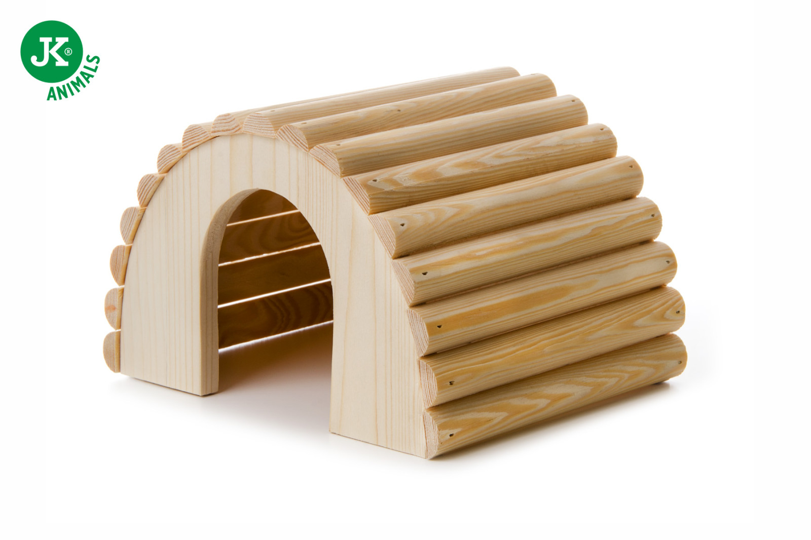 Dřevěný domek iglú z masivu pro morčata, 22×17×14 cm