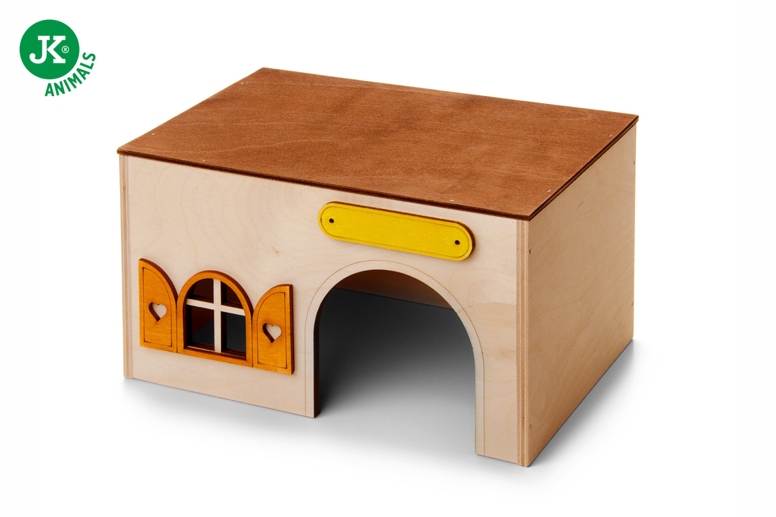 Dřevěný domek Kvádr pro morčata, 23×15×13 cm, domek z překližky pro morčata