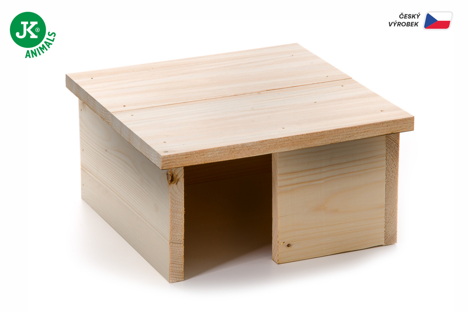 Dřevěný domek Economic pro morčata, 21,5×24×10,5 cm, domek z masivního dřeva pro hlodavce