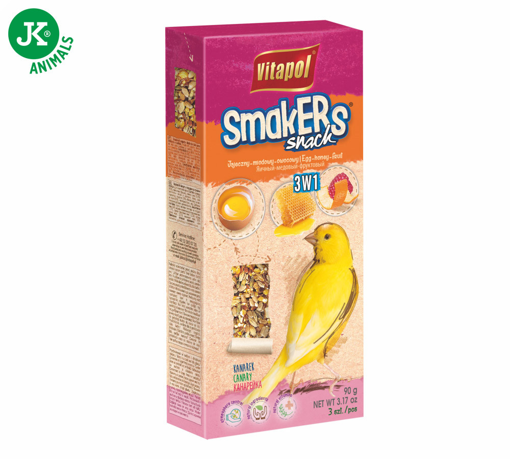 Vitapol - 3 klasy, kanár, mix: ovoce, med, vejce