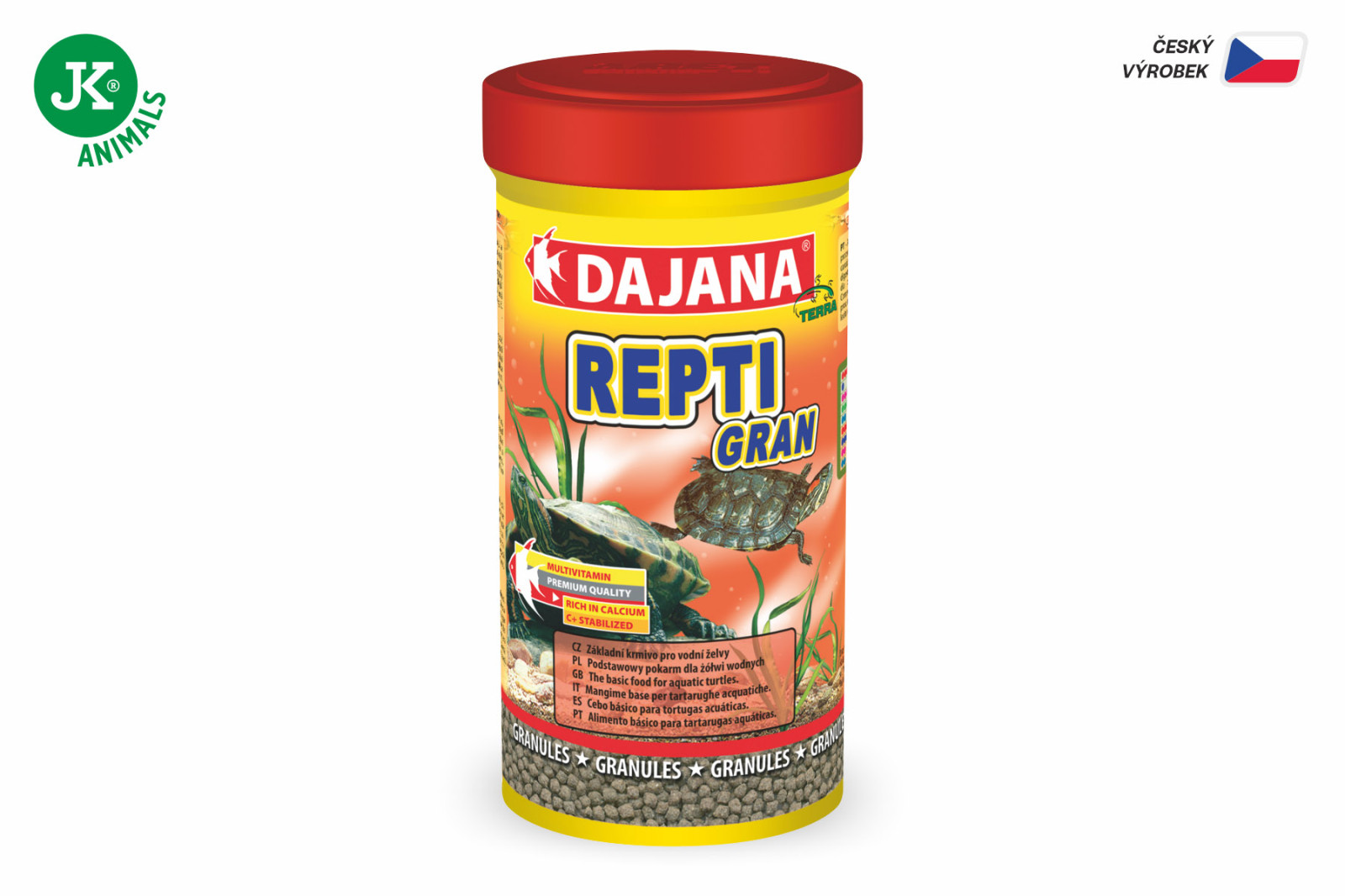 Dajana Repti Gran, granule – krmivo, 250 ml