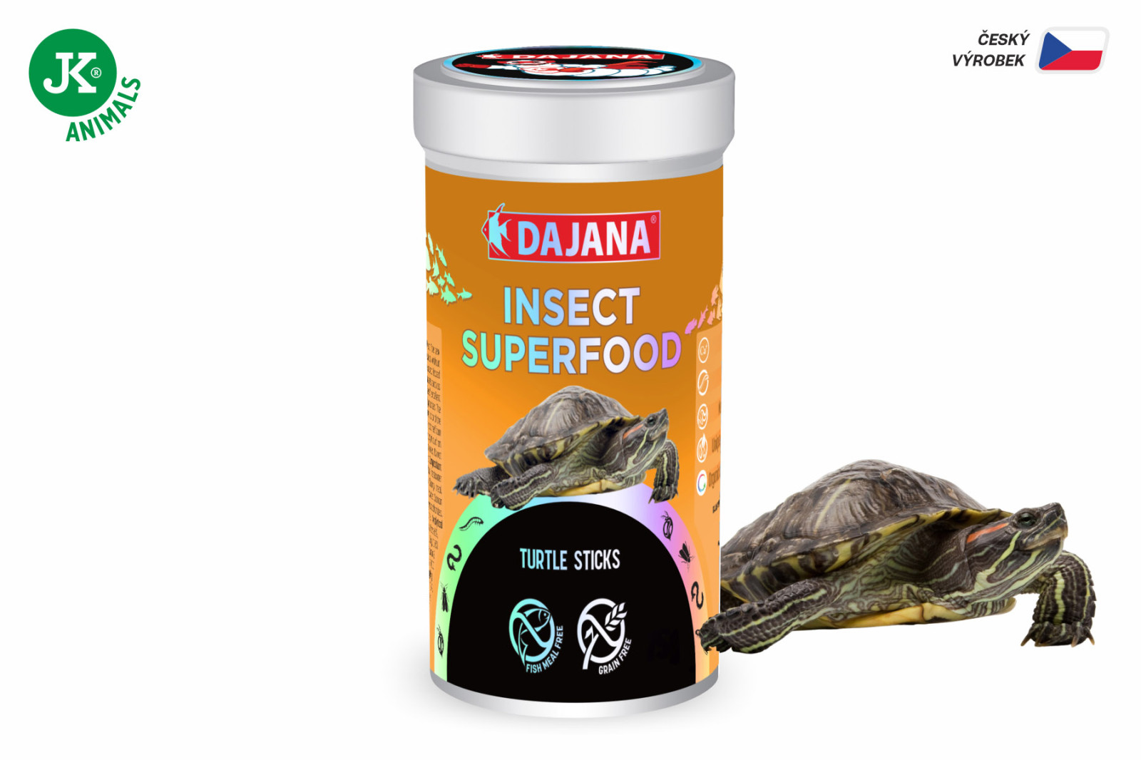 Dajana ISF Turtle Sticks, sticky – krmivo, 1 l (insect superfood)