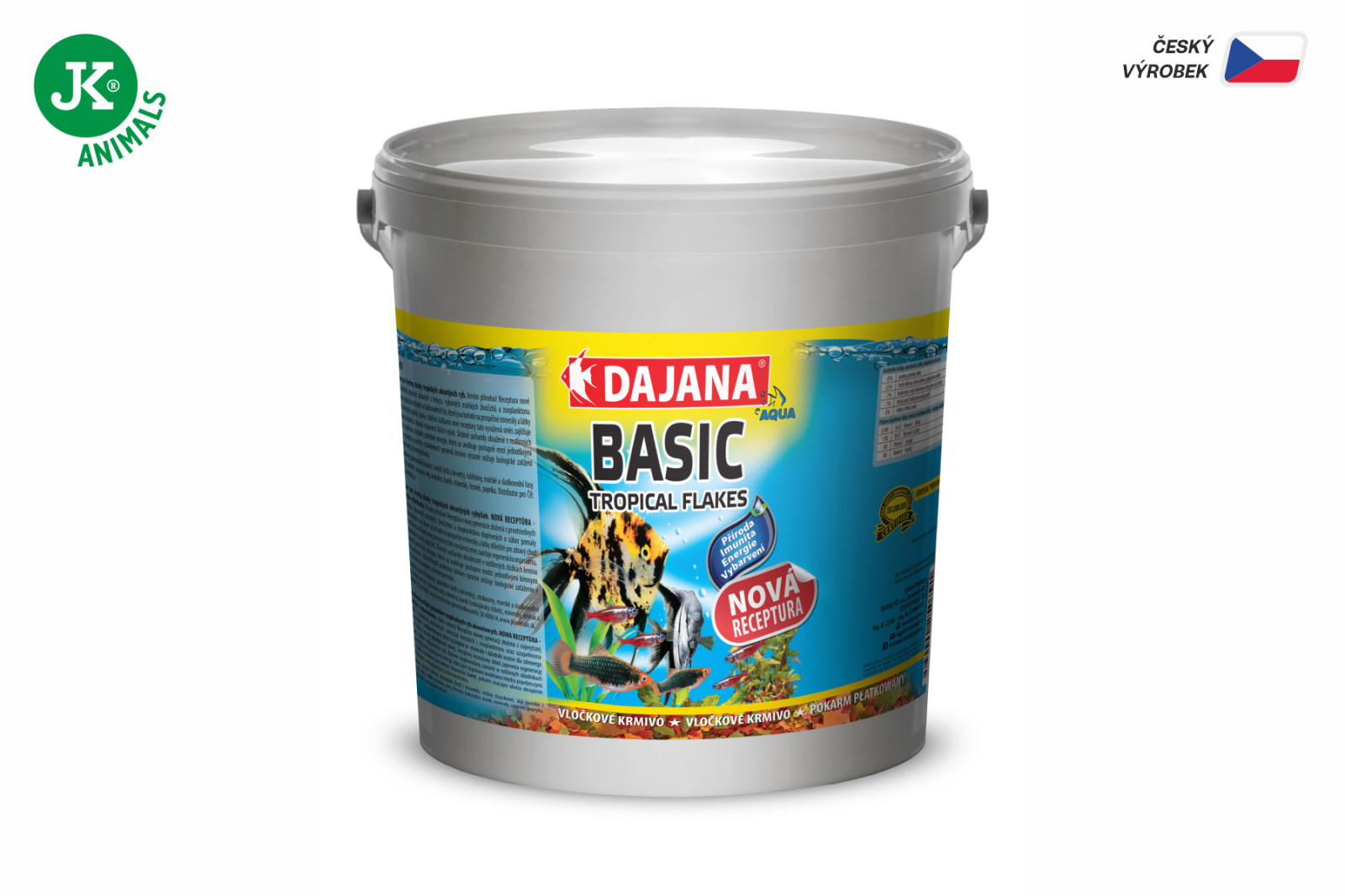 Dajana Basic Tropical Flakes, vločky – krmivo, 4 kg – velké balení pro pěstírny