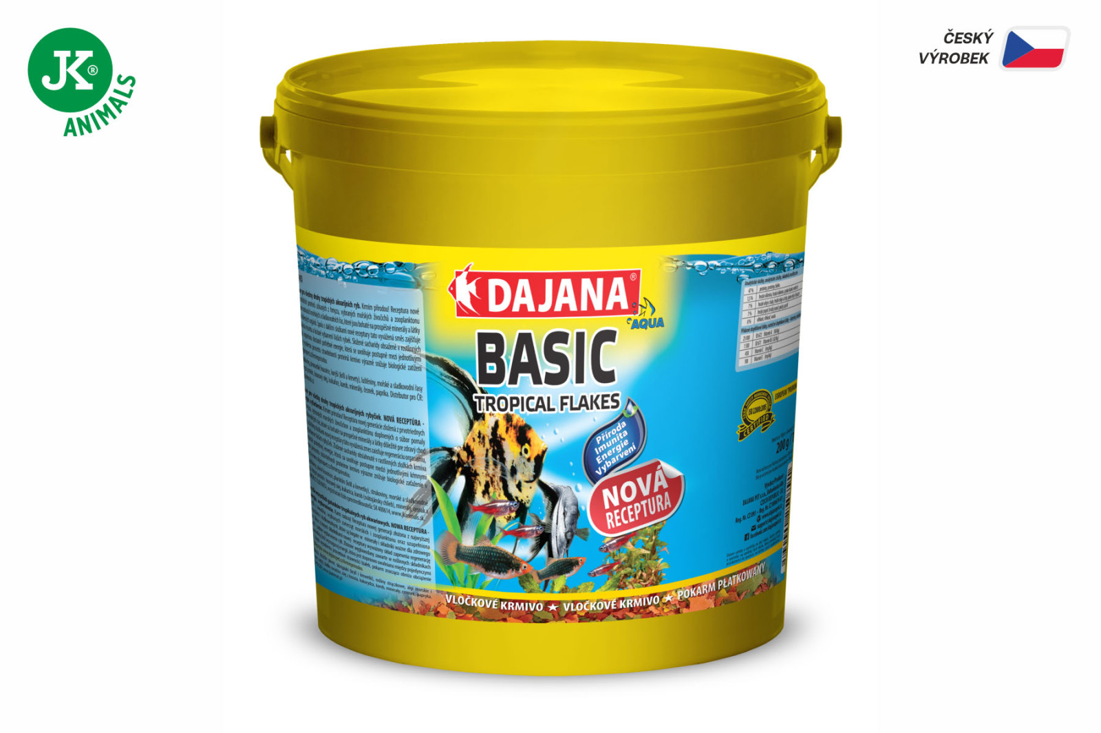 Dajana Basic Tropical Flakes, vločky – krmivo, 10 l