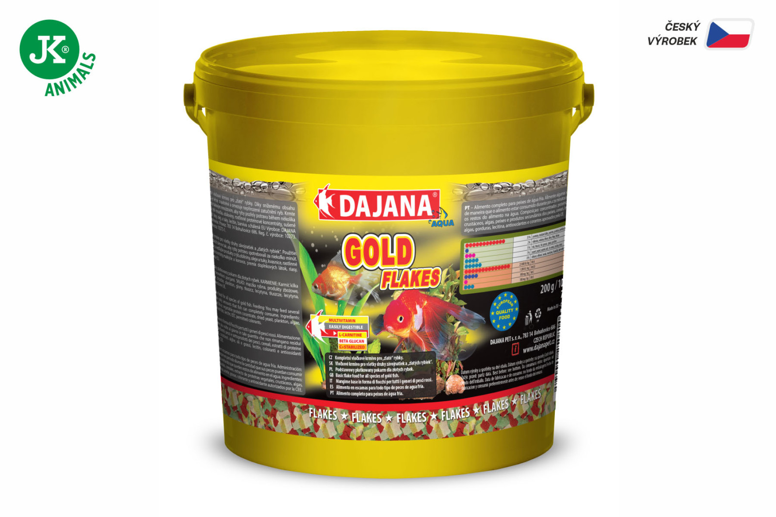 Dajana Gold Flakes, vločky – krmivo, 5 l
