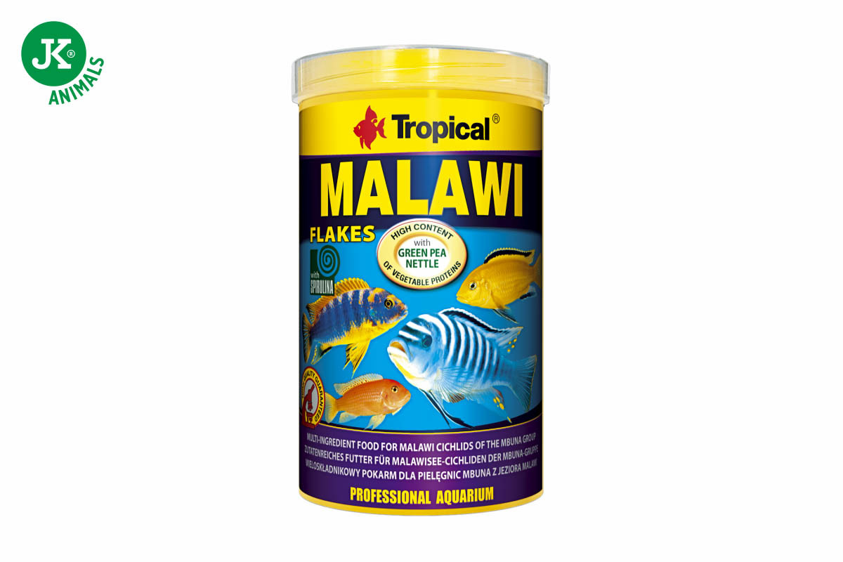Tropical, Malawi Flakes, 1 000 ml, vločkové krmivo pro cichlidy mbuna z jezera Malawi