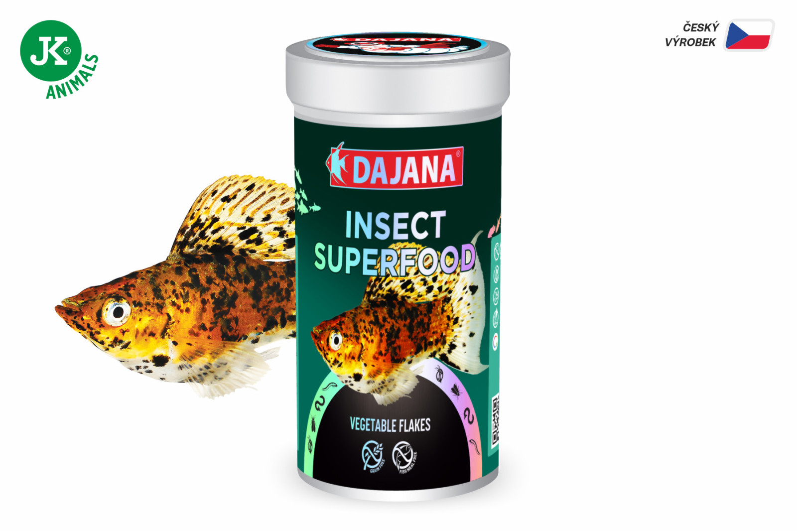 Dajana ISF Vegetable Flakes, vločky – krmivo, 1 l (insect superfood)