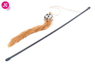 Míček s rolničkou na prutě, hračka