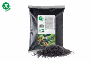 Barevný křemičitý písek černý, 2 kg, do akvária a terária